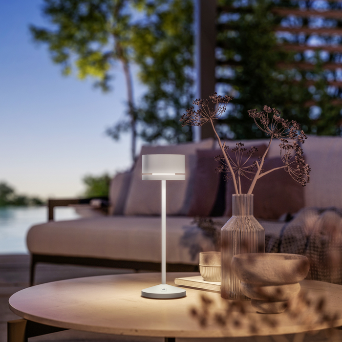 Sompex Monza Outdoor Tafellamp Rond Grijs